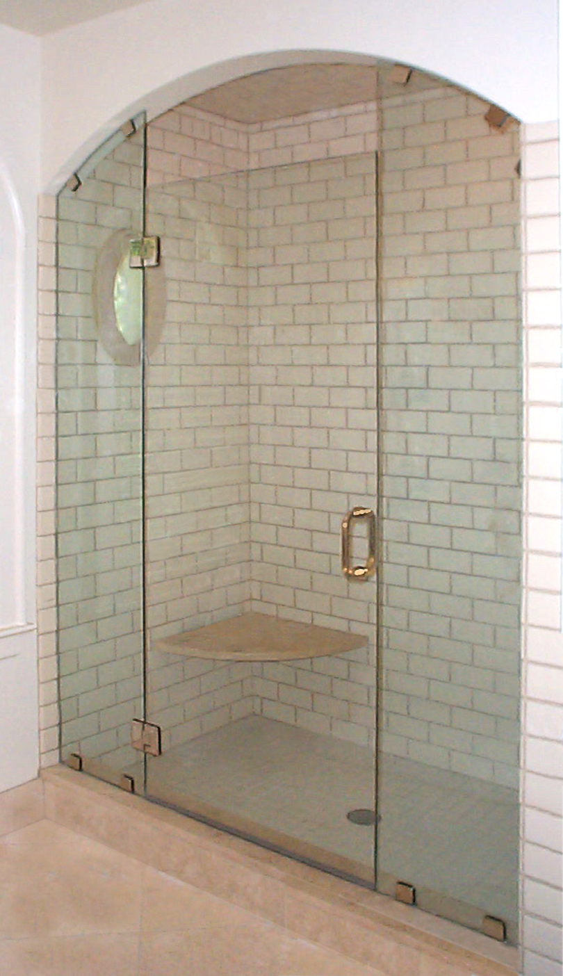Frameless Arch Panels Center Door